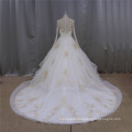 2016 New Arrival Long Train Saudi Arabian Wedding Dress